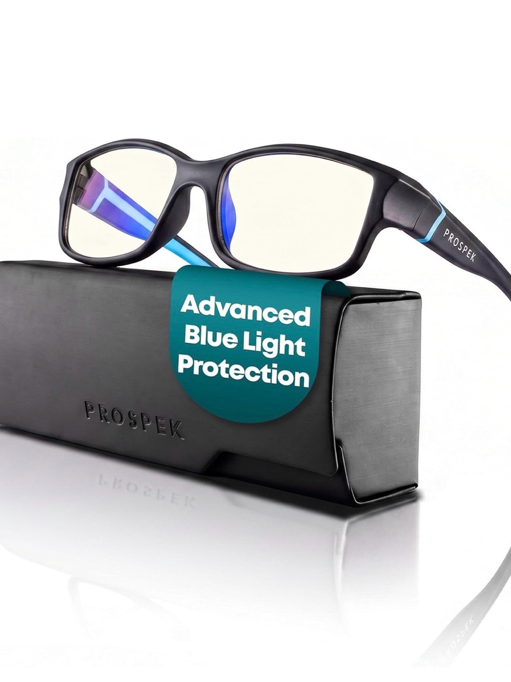 Prospek Blue Light Blocking Glasses in Black/Blue